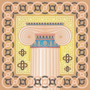 Ionic capital clipart