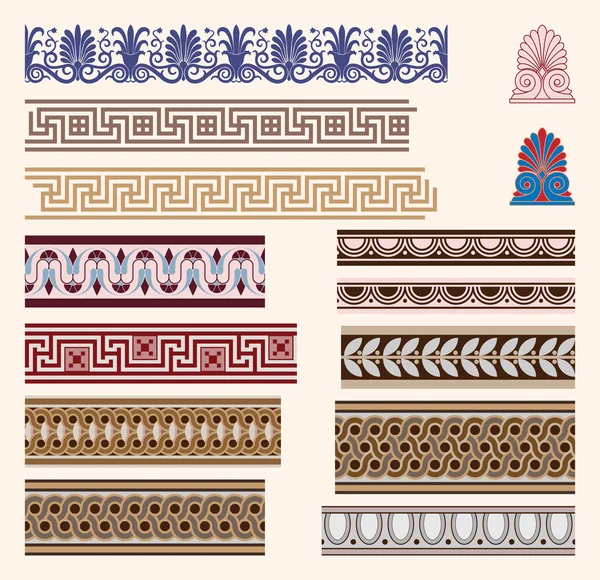 Griekse grens ornamenten — Stockvector
