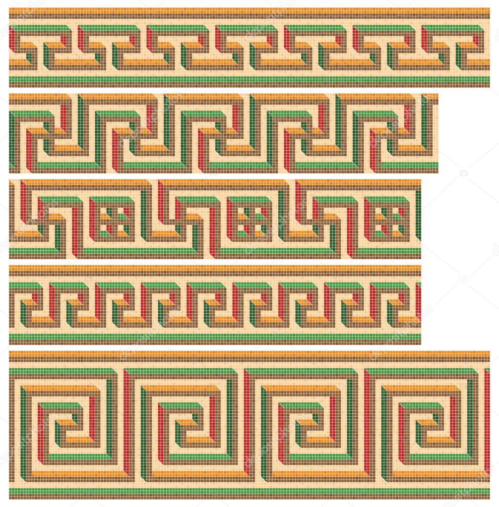 Greek-Roman seamless mosaics