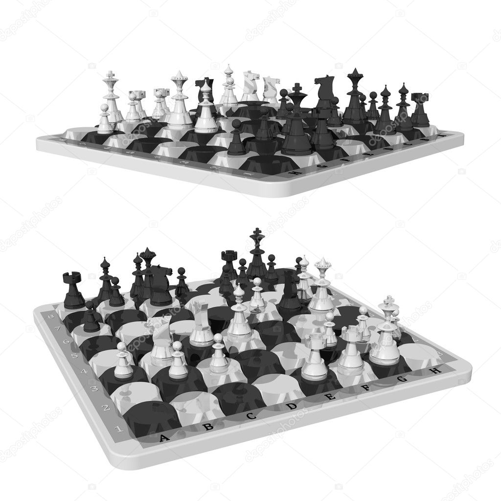 Chess and oval shaped chess fields