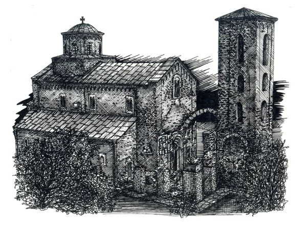 Το μοναστήρι του sopocani — Φωτογραφία Αρχείου