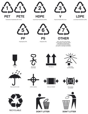 Package symbols clipart