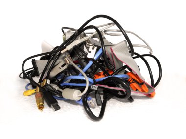 Computer cables clipart