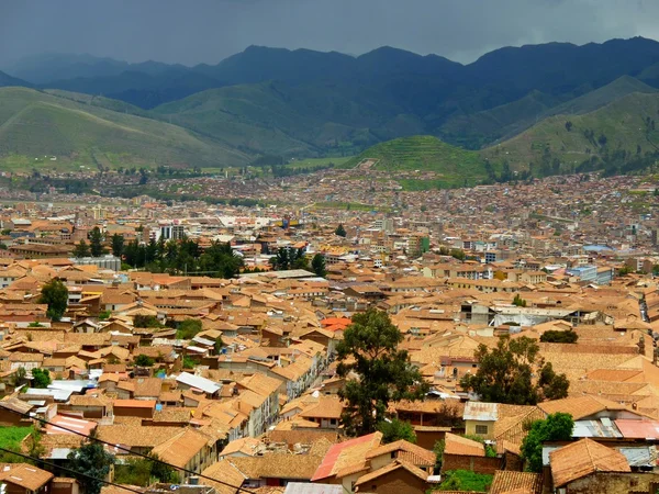 Вид на історичний куско, Перу — стокове фото