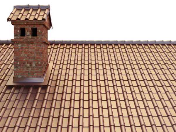 Плиточная крыша — стоковое фото
