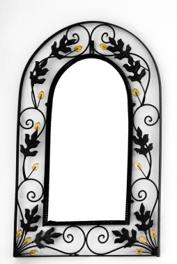 Mirror Frame on the wall clipart