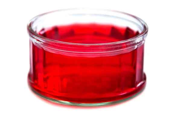 Jelly on a glass container — Stock Photo, Image