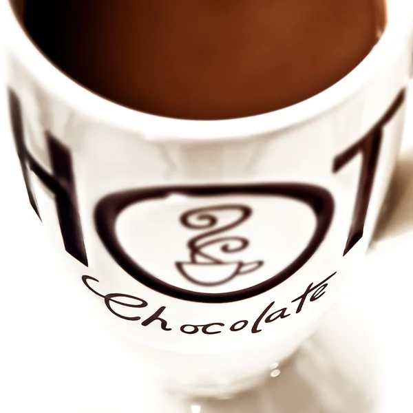 Hot chocolate Drink - close up — Stock Photo, Image