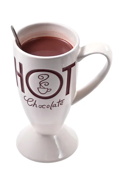 Stock image Hot chocolate drink clip art white BG