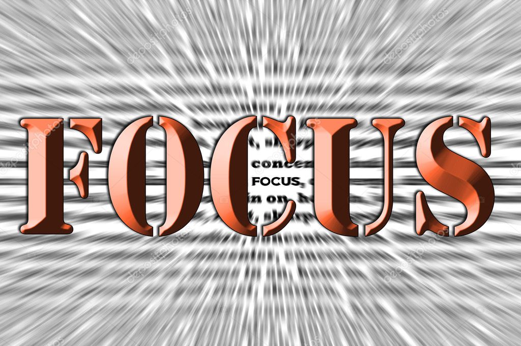 Focus - Chisel effect - Brown Font
