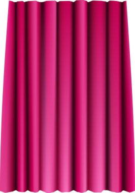 Red curtain clipart