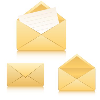 Vector icons - envelopes clipart