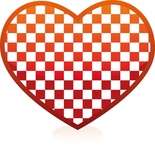 Coeur d'échecs — Image vectorielle