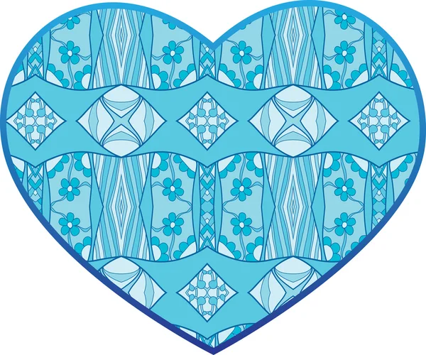 Corazón azul — Archivo Imágenes Vectoriales
