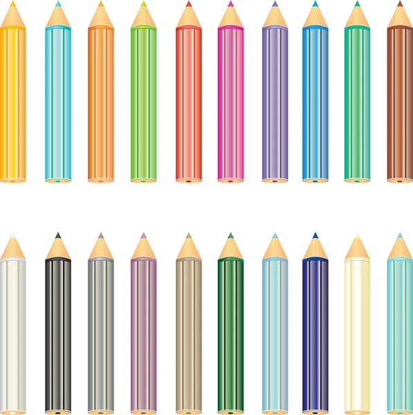 Pencils set — Stock Vector