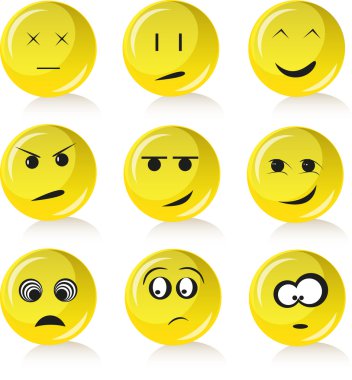 Emotion smiles clipart