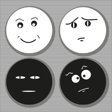 Strange smiles clipart