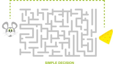 Simple decision clipart