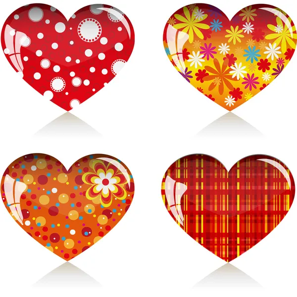 4 cœurs — Image vectorielle