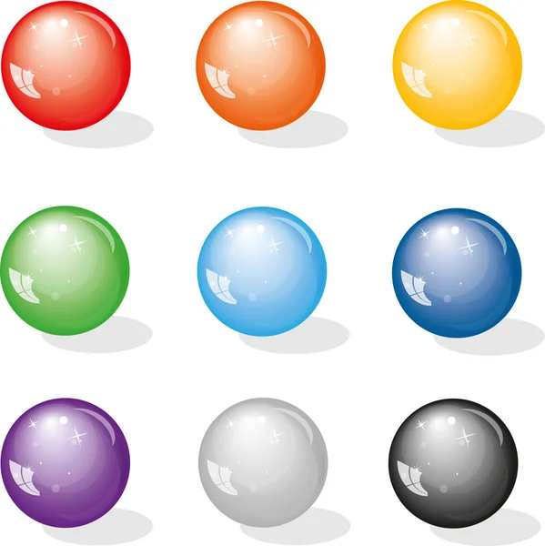 Color balls — Stock Vector