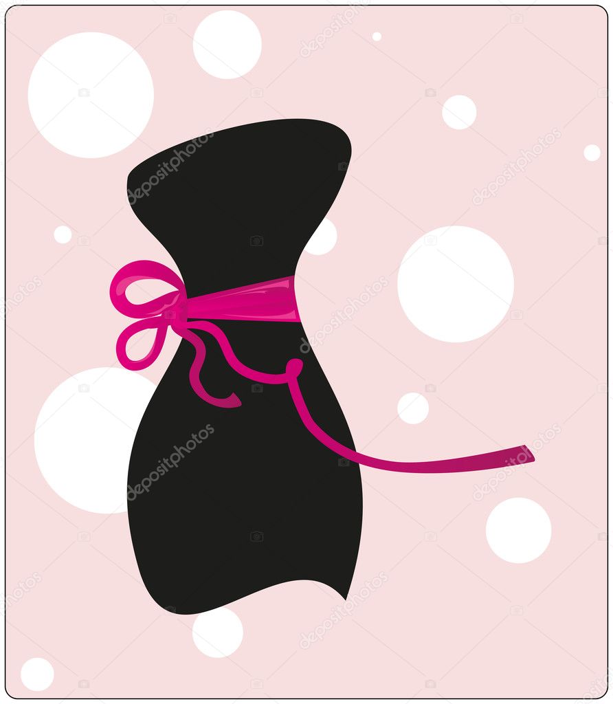 Little black clothes with a ribbon