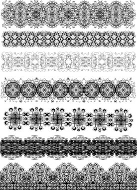 Ribbon of lace clipart