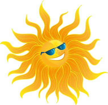 The sun`s smile clipart