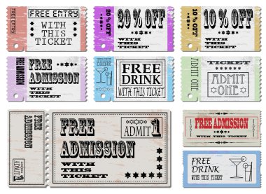 Sale ticket Illustrations clipart