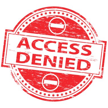 Access Denied Rubber Stamp clipart