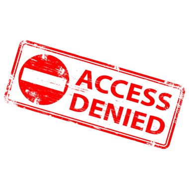 Access Denied Rubber Stamp clipart