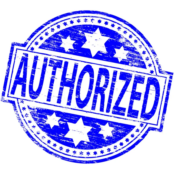 Authorized Rubber Stamp — Stock Vector
