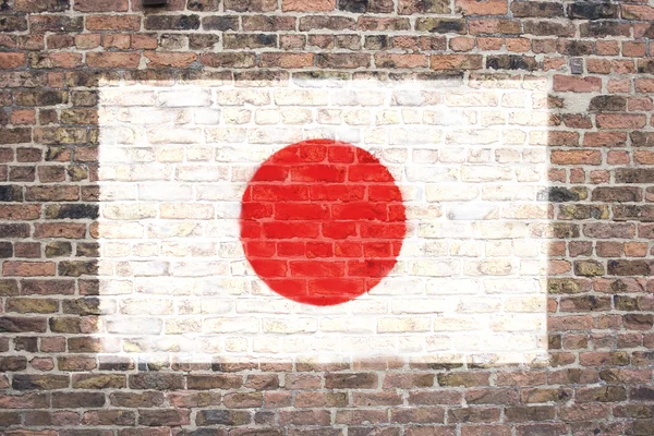 Japanese flag — Stock Photo, Image
