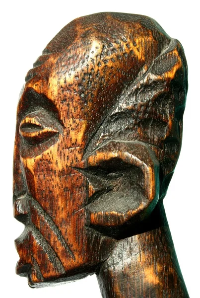 Dřevěná hlava — Stock fotografie
