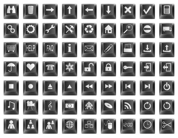 Teclado botón símbolos — Archivo Imágenes Vectoriales