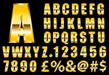 Gold Font clipart