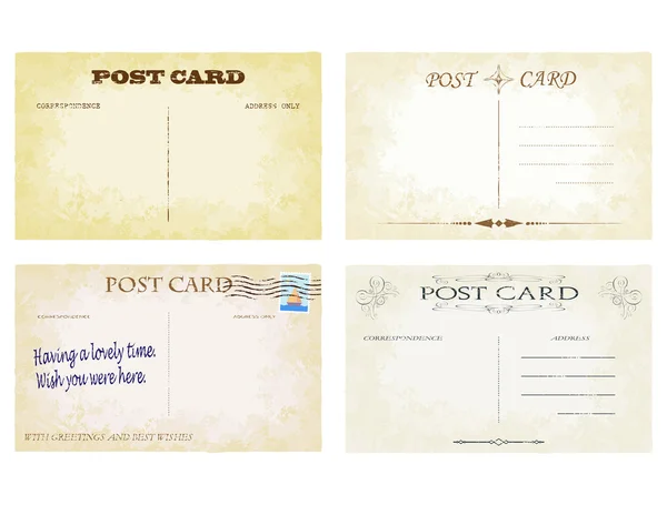 Cartões postais —  Vetores de Stock
