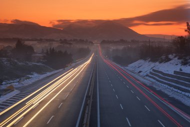 gece trafik