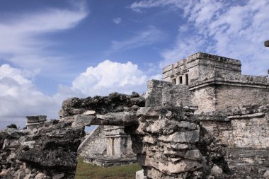 Tulum Meksika 'da Maya harabeleri