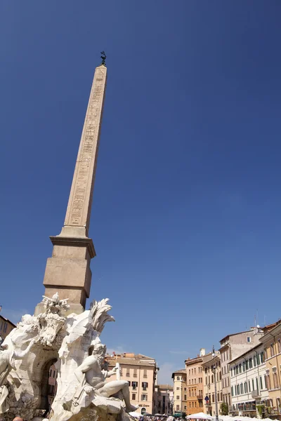 stock image Obelisk in Piazza Navona