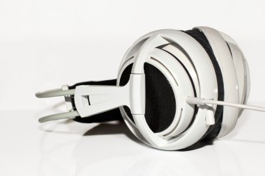 White headphones clipart