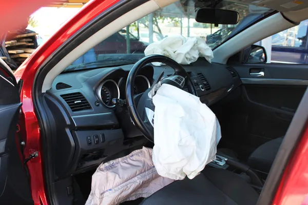Sicherheit der Airbags Stockbild