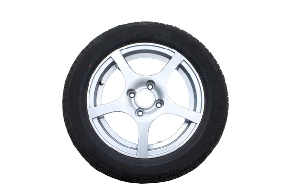 Isolated car wheel Stock Picture