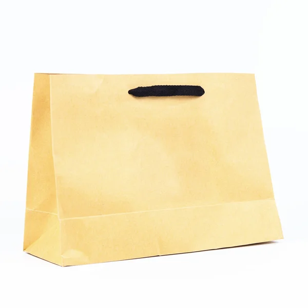 Απλό χαρτί τσάντα, καφέ απλό χαρτί τσάντα. — Φωτογραφία Αρχείου