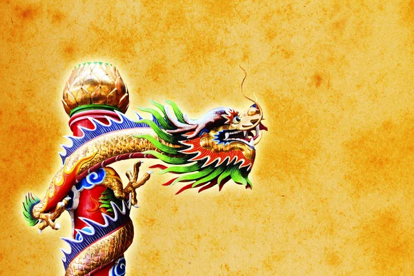 Estatua de dragón estilo chino — Foto de Stock