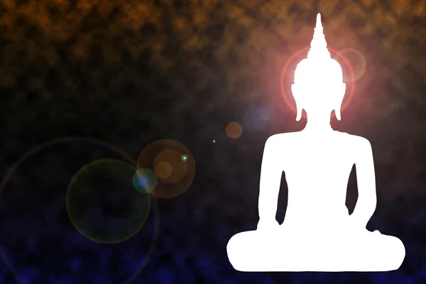 Illustration von Buddha auf Weltraumstaub-Hintergrund — Stockfoto