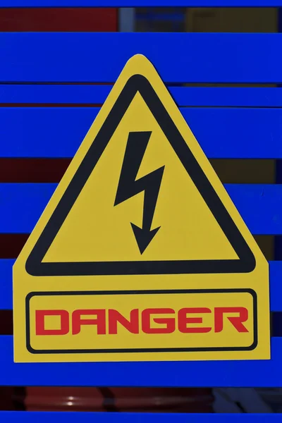 Danger warning sign — Stock Photo, Image