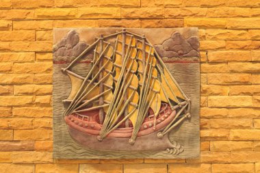 Sail sculptors. Use to decorate on the wall. clipart