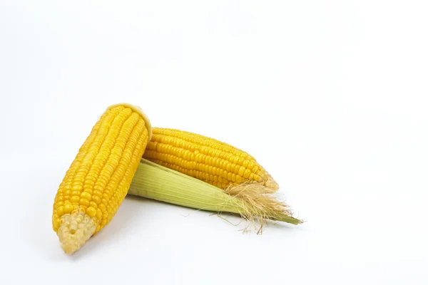 Gekochter Mais. Isoliert vom Hintergrund. — Stockfoto