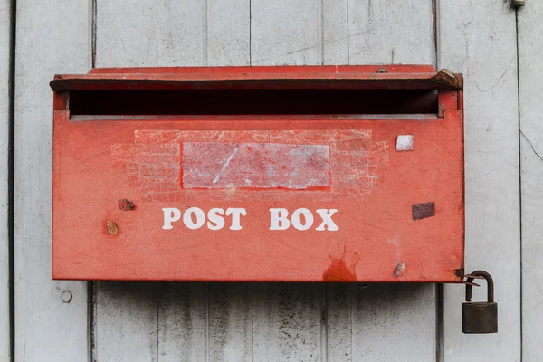 stock image Old red post box