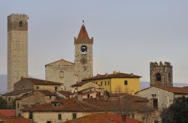 Landscape of serravalle valley clipart